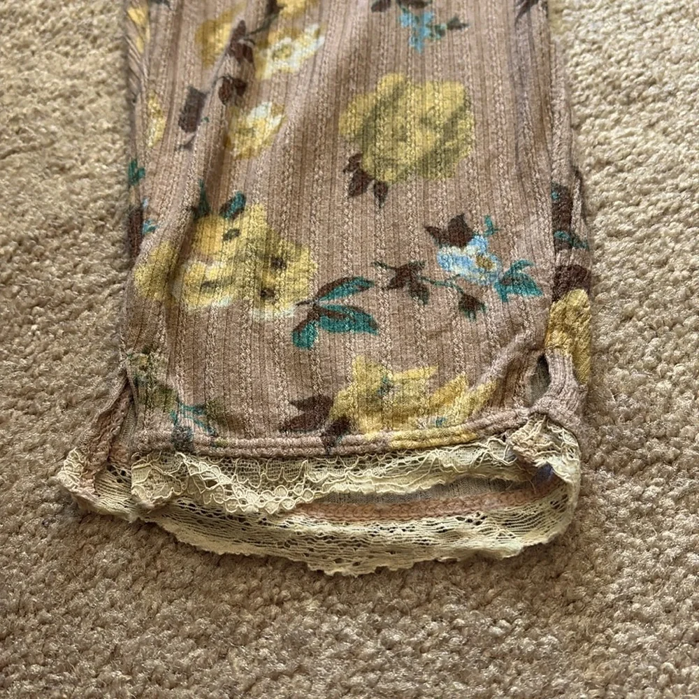 Free People Floral Print Lounge Pants - Picture 7 of 9